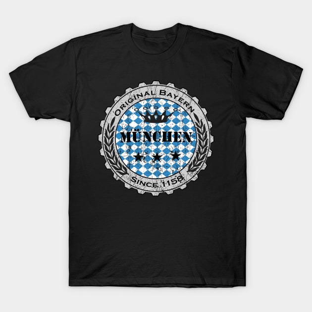 Bierdeckel Flagge Bayern München T-Shirt by JG0815Designs